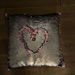 Magic Flip Sequin Pillow Purple & Gray